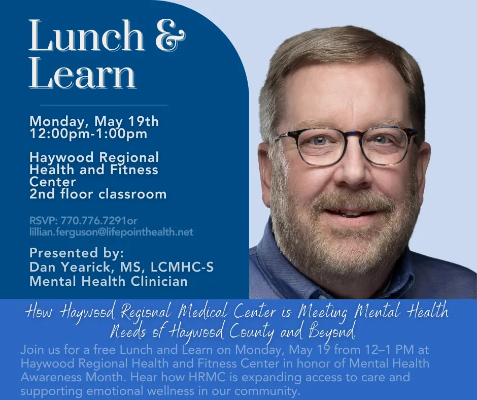 Haywood Regional Medical Center to Host Mental Health Awareness Lunch and Learn on May 19