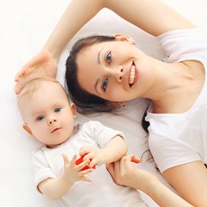 Mother and baby