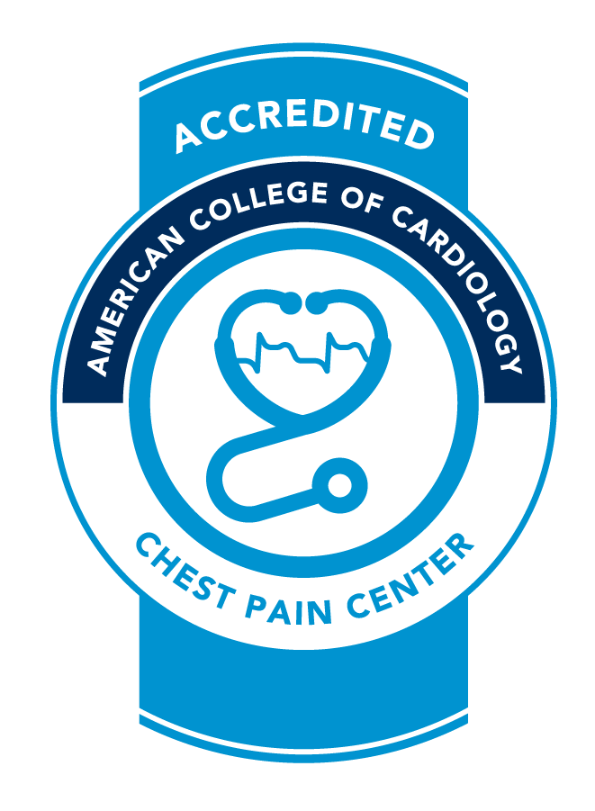 Accredited Chest Pain Center seal